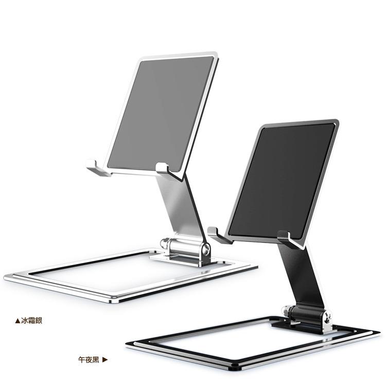 全鋁合金+360°旋轉 (升級版) 人體工學設計，舒適角度由你定 折疊支架 手機/平板支架 多角度 桌面支架-細節圖8