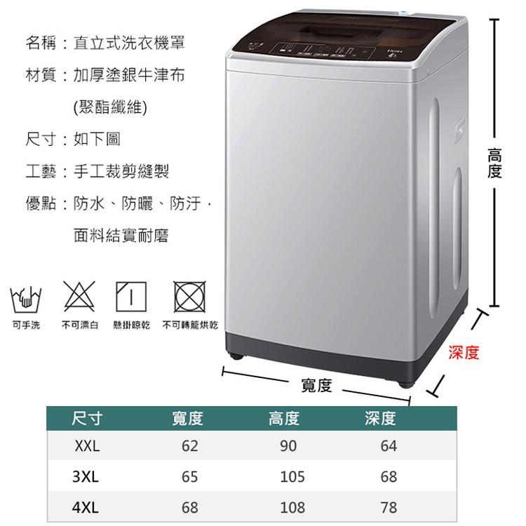 【第三代-上開式 新增加大款】直立式洗衣機套 10-17KG 洗衣機防水防曬防塵套 洗衣機罩 洗衣機套 洗衣機防塵罩-細節圖6