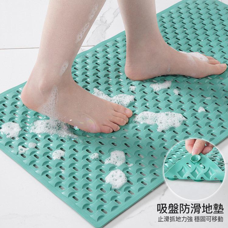 台灣現貨 止滑墊 防滑墊 超強吸力浴室防滑墊 按摩腳墊 帶吸盤防摔腳踏墊 隔水墊子 強力吸盤 雙面防滑 多孔設計-細節圖3
