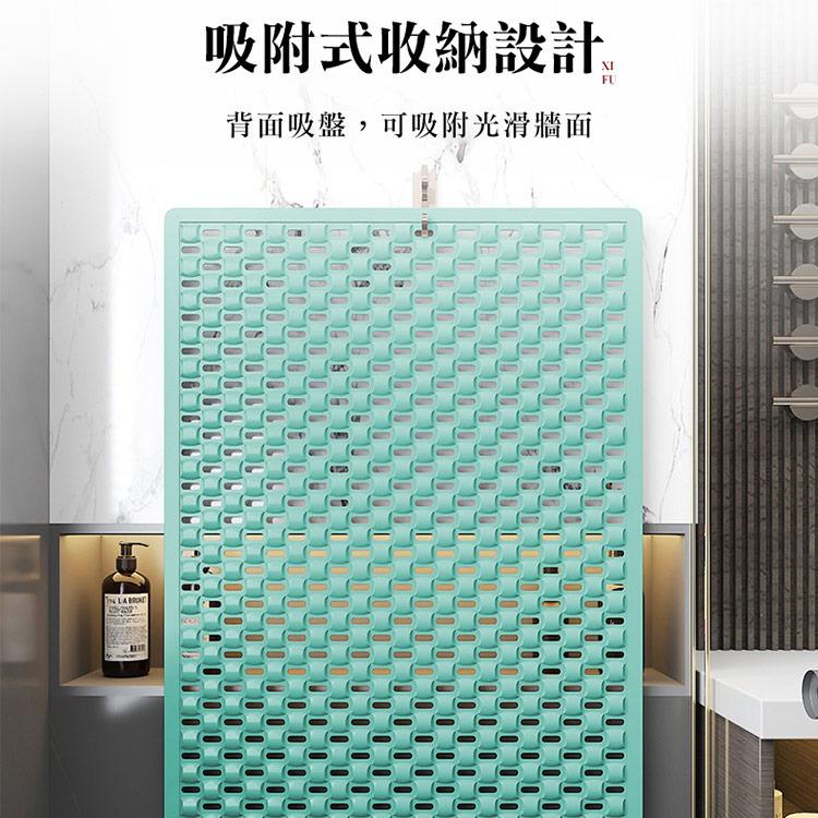 台灣現貨 止滑墊 防滑墊 超強吸力浴室防滑墊 按摩腳墊 帶吸盤防摔腳踏墊 隔水墊子 強力吸盤 雙面防滑 多孔設計-細節圖8