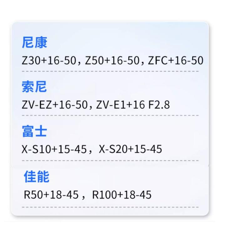 適用尼康Z30 Z50 ZFC相機內膽包Z 16-50mm佳能R50/R100+RF 18-45富士X-S10/XS20-細節圖8