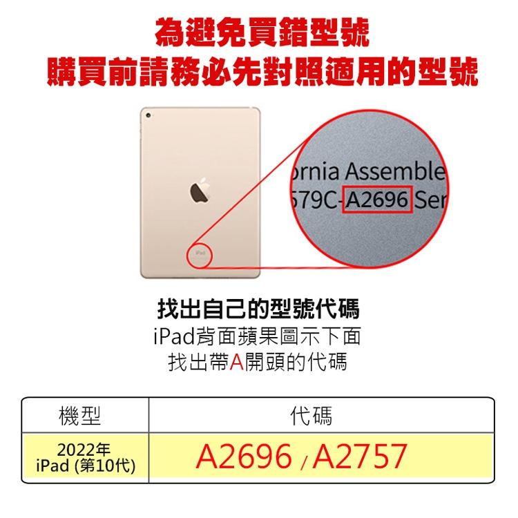 台灣現貨 AHEAD Apple iPad 10 (2022) 10.9吋平板 抗藍光9H玻璃貼-細節圖2