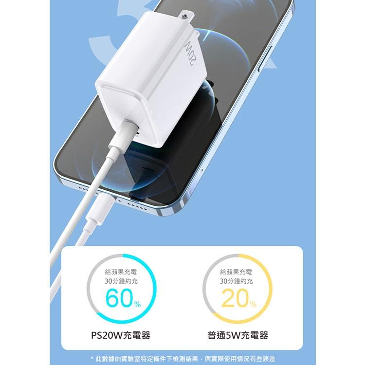 特價 20W PD反向快速充電器 2孔快充頭 Type-C/Lightning 8pin  BSMI認證R56050-細節圖4