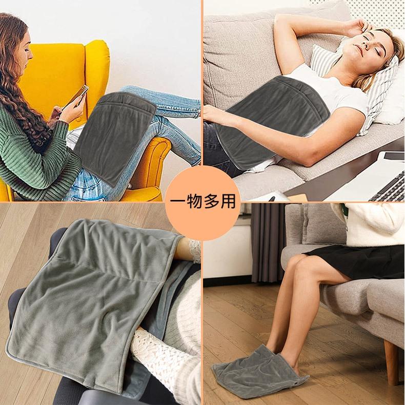 恆溫加熱55℃ 可水洗 石墨烯雙兜暖腳寶 暖腳墊 暖手寶 暖手袋 發熱毯 加熱墊 熱敷 暖宮 (USB供電)-細節圖2