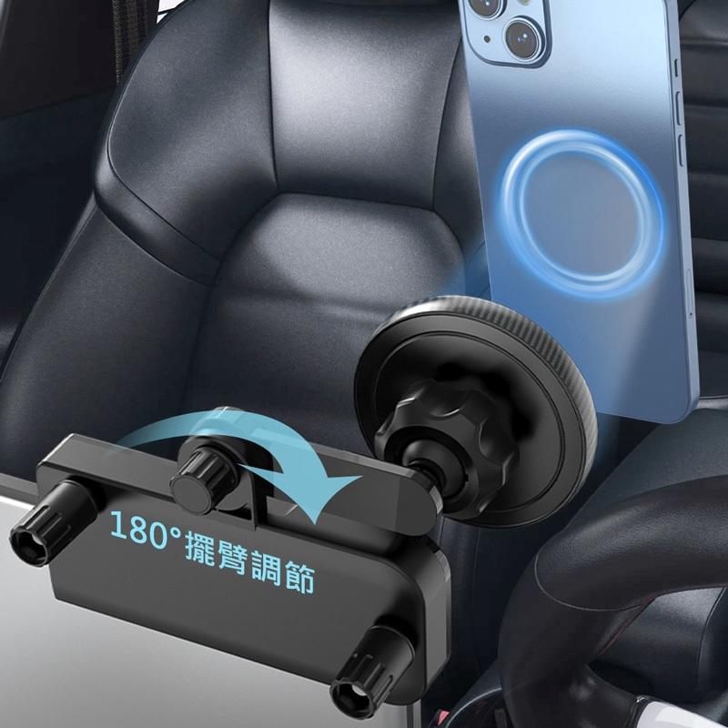 新款 Magsafe磁吸 360度可調式螢幕支架 L角固定車架 適用特斯拉 Tesla Model 3/Y 賓士-細節圖5