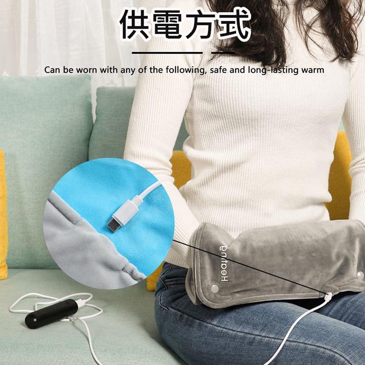 特價 石墨烯加熱毯 暖手袋 發熱毯 加熱墊 暖手寶 三檔調溫 定時開關 熱敷 暖宮 (USB插電) 石磨烯材質 交換禮物-細節圖5