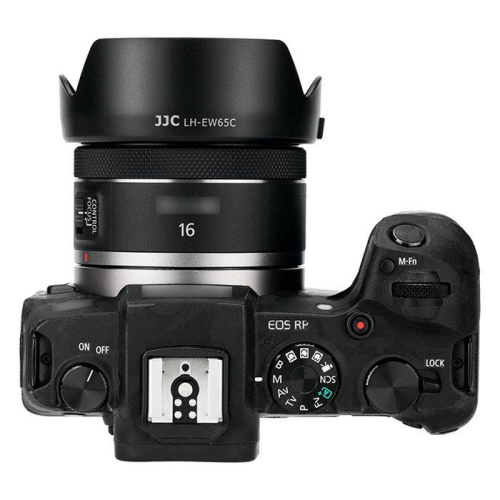 JJC Canon副廠廠光罩RF 16mm f2.8 STM LH-EW65C BLACK相容EW-65C遮光罩