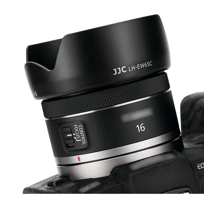 JJC Canon副廠廠光罩RF 16mm f2.8 STM LH-EW65C BLACK相容EW-65C遮光罩-細節圖2