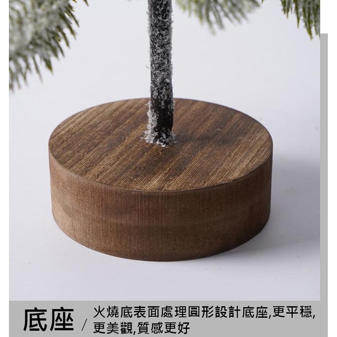 限時優惠 北歐風 聖誕樹燈 聖誕裝飾擺件內置LED燈 松針雪花樹 LED燈 裝飾燈 繽紛浪漫小巧思 松針樹x撒雪設計-細節圖5