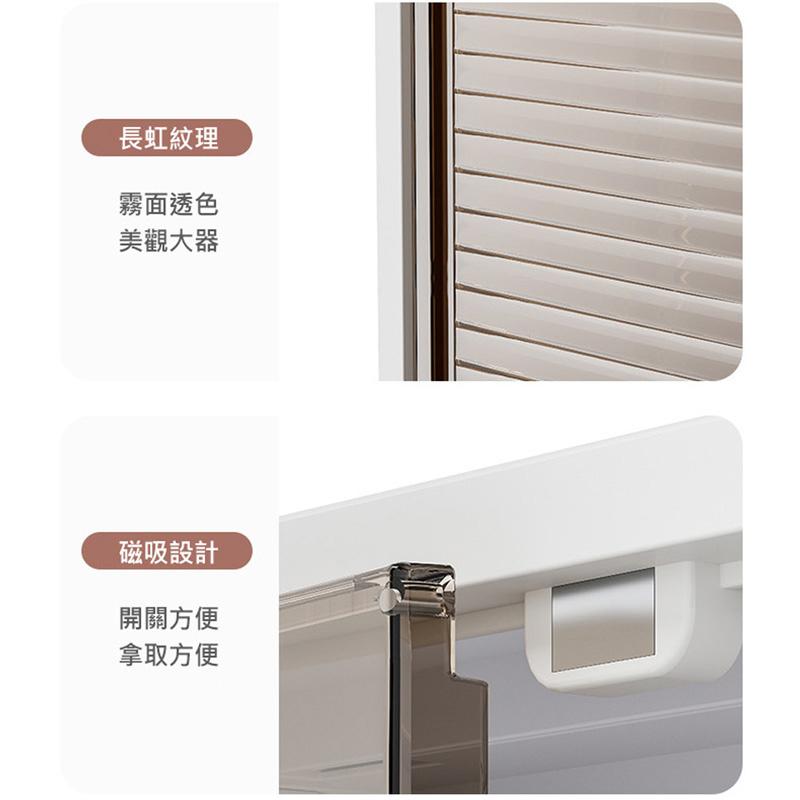 升級加大~組合式壁掛收納櫃 壁掛式免打孔 置物架 化妝品收納盒 免釘 免鑽 免打孔安裝 簡易DIY組裝-細節圖9
