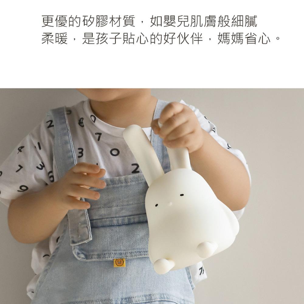 特價 折耳兔伴眠燈 小夜燈 (USB充電) 折耳兔矽膠拍拍燈 折耳兔伴眠燈 矽膠小夜燈 可愛卡通 兔子拍拍燈-細節圖4