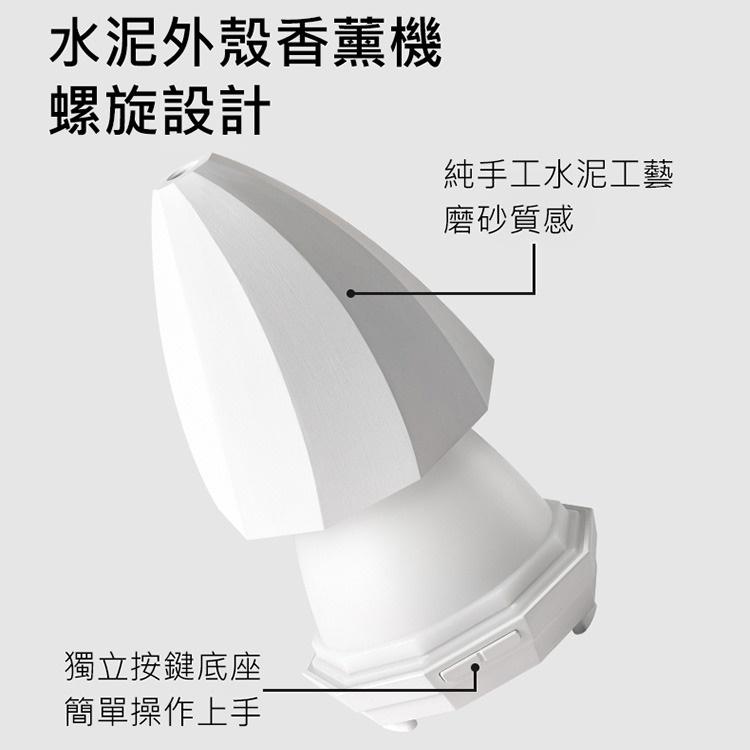 水泥外罩香薰機 加濕器 香氛機 水氧機(USB插電款) 超聲波震盪技術釋放香氛 芳香擴散器 配合舒適的LED燈光-細節圖3