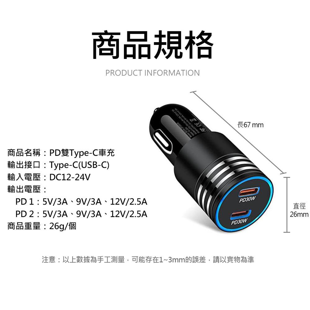 AHEAD 60W雙Type-C車充 PD+PD快充 迷你充電器 PD雙孔插座最大60W功率輸出 iPhone12-細節圖6