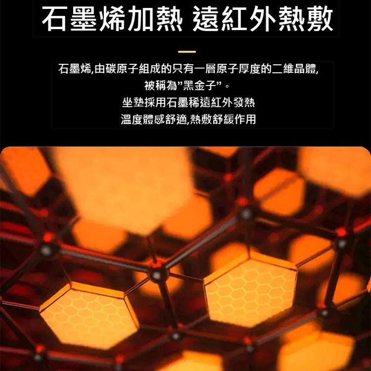 冬季必備 石墨烯加熱坐墊 發熱椅墊 秋冬保暖墊 USB加熱坐墊辦公室久坐插發熱汽車座墊椅墊子屁股墊 交換禮物-細節圖3