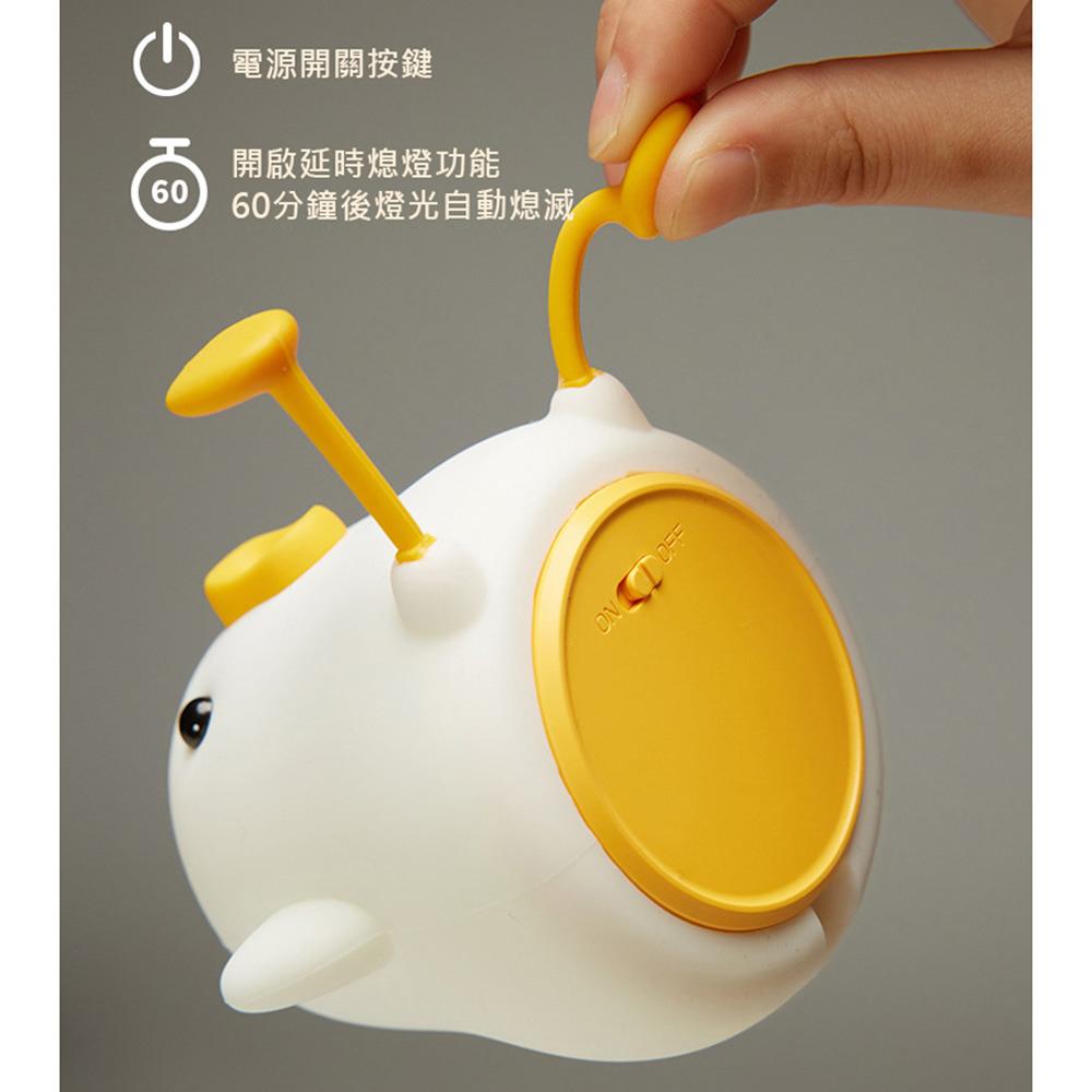 交換禮物 加油鴨拍拍燈 加U鴨矽膠小夜燈 伴睡燈 (USB充電) 臥室伴睡燈 拍拍燈 餵奶小夜燈 臥室/床頭/宿舍-細節圖5