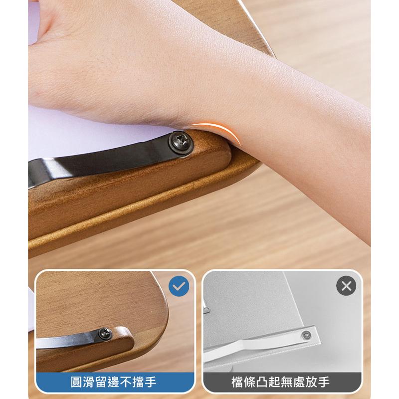 台灣現貨 旋轉升降閱讀書架 實木+鋁合金折疊書架(小天YD10) 可放書本、食譜、筆電、平板電腦-細節圖6