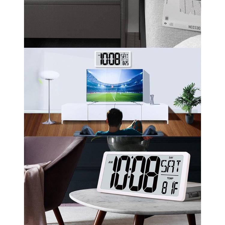 LED數字鐘(大尺寸-電池款) LED掛鐘 大字體顯示清晰 LED座鐘 靜音時鐘 電子時鐘 LED時鐘 鬧鐘-細節圖4