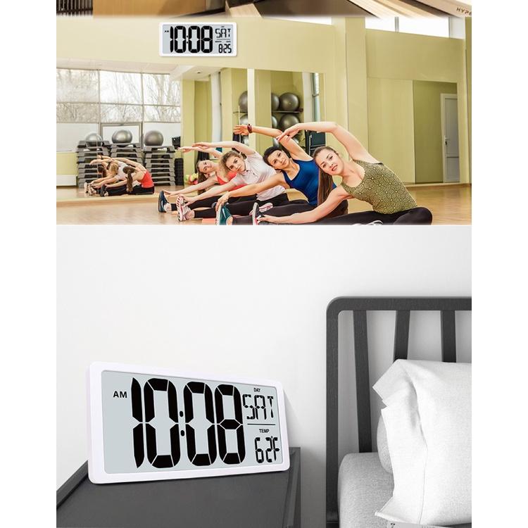 LED數字鐘(大尺寸-電池款) LED掛鐘 大字體顯示清晰 LED座鐘 靜音時鐘 電子時鐘 LED時鐘 鬧鐘-細節圖5