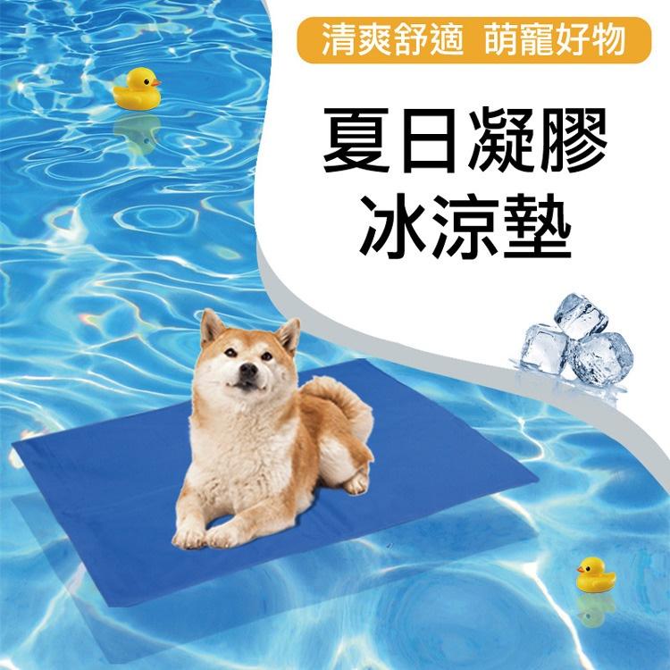 夏季清爽 L號/藍色(大型犬)  M小型犬寵物凝膠冰涼墊  寵物冰墊 凝膠涼感墊 涼墊  睡墊 貓狗冰墊 凝膠涼感墊-細節圖5