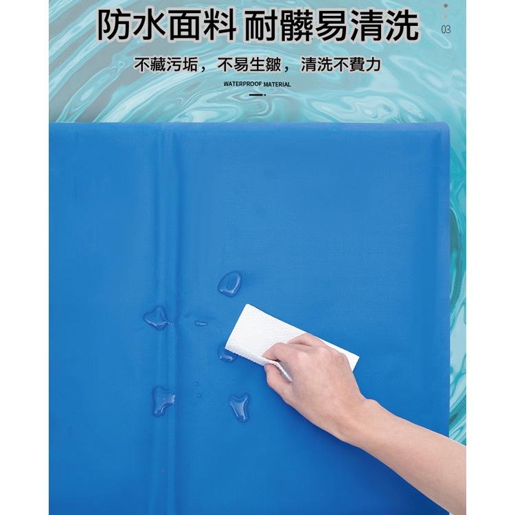 夏季清爽 L號/藍色(大型犬)  M小型犬寵物凝膠冰涼墊  寵物冰墊 凝膠涼感墊 涼墊  睡墊 貓狗冰墊 凝膠涼感墊-細節圖7