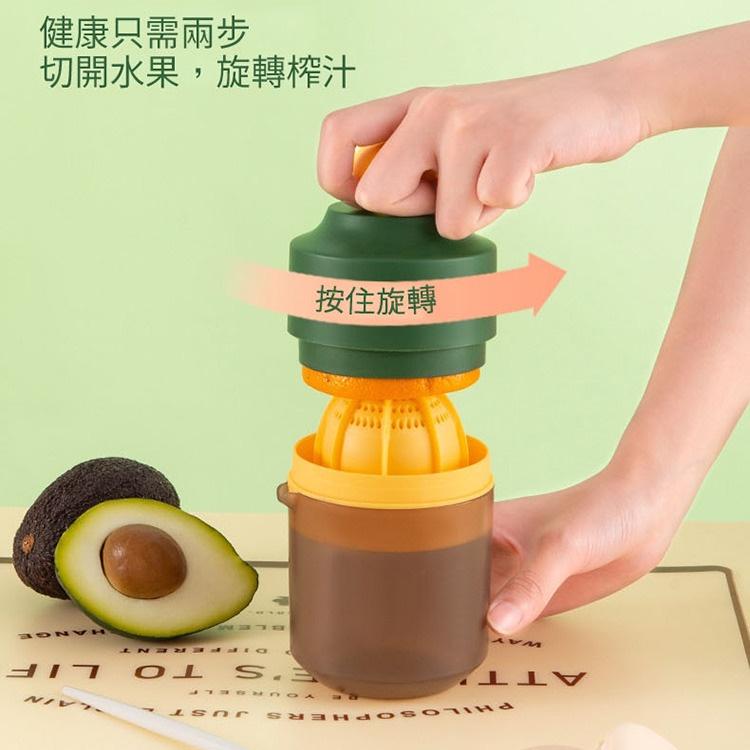 過濾榨汁器 榨汁機 手壓式榨汁器 果汁機 多彩過濾榨汁器 手壓式 壓汁器(400ml) 雙向榨汁適用多種類水果-細節圖5