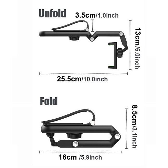 滑軌夾式車架 汽車手機架 車架 儀表台車架 儀表板中控台夾式 可調角度手機架 遮陽板手機架 車用導航架 GPS支架-細節圖5