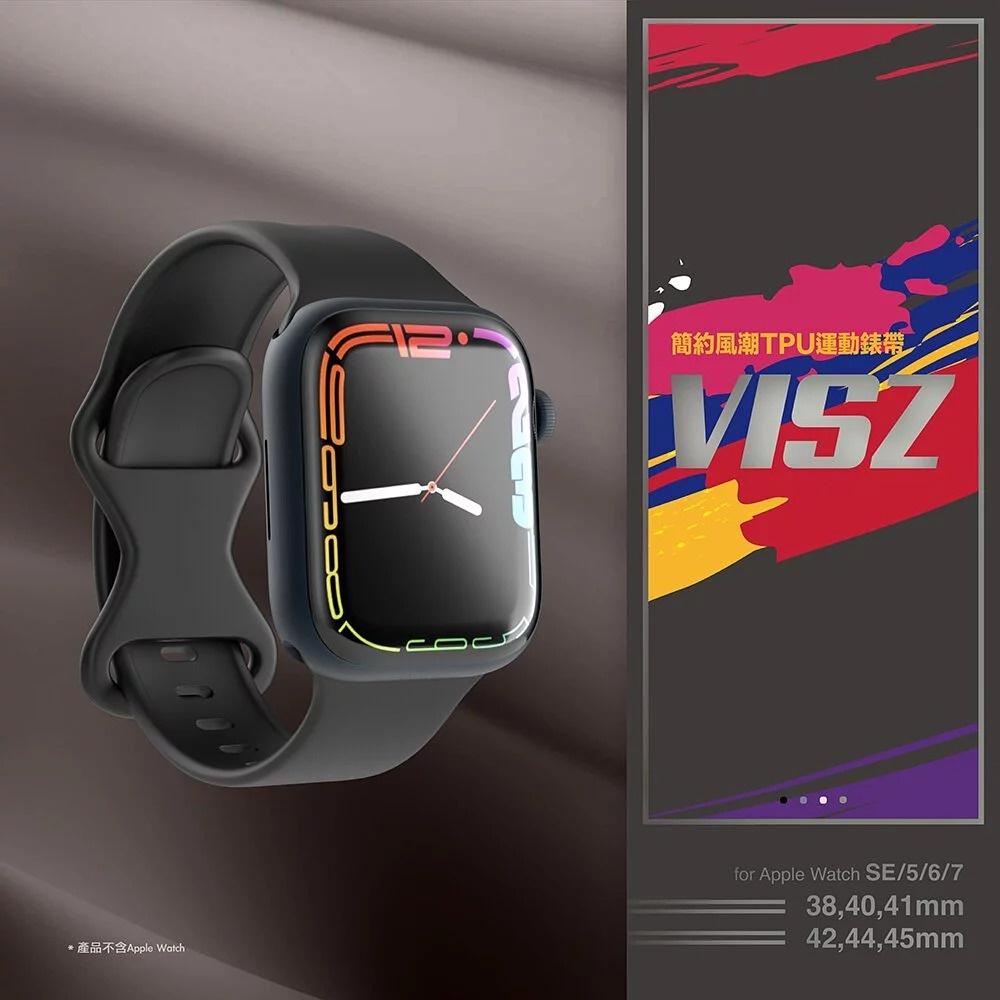 免運 JTL JTLEGEND公司貨 Visz Apple Watch SE S7 TPU 運動錶帶45mm 44mm-細節圖8