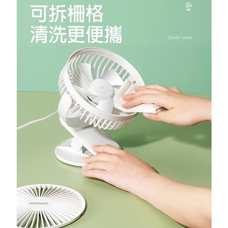 熱銷款 三用直插式USB風扇 夾/立/掛式電風扇 720度旋轉 桌扇 夾子風扇 三檔風量 嬰兒車/宿舍/辦公室-細節圖3