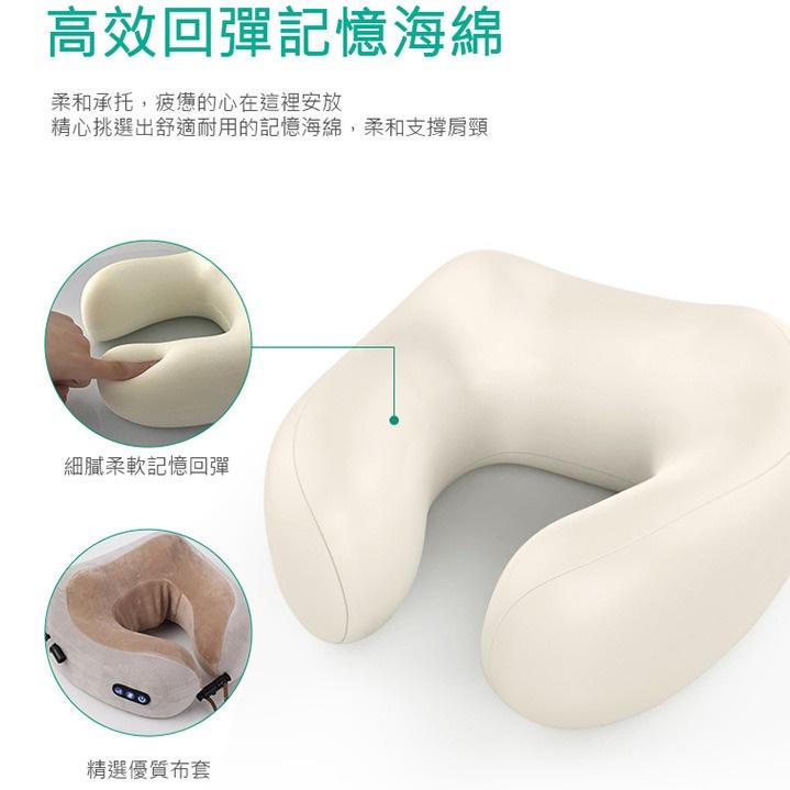 特價/現貨 U型記憶棉按摩枕 頸部按摩器 三檔 仿真人揉捏3D按摩枕/頸枕/旅行枕 USB充電 肩頸按摩-細節圖6