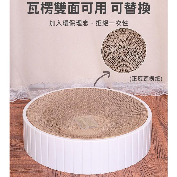 限時特價 貓抓板 磨爪器 瓦楞紙貓抓板 貓爪墊 貓窩 防貓抓沙發 圓形羅盤貓抓板 貓抓板窩 不掉屑 貓玩具-細節圖5