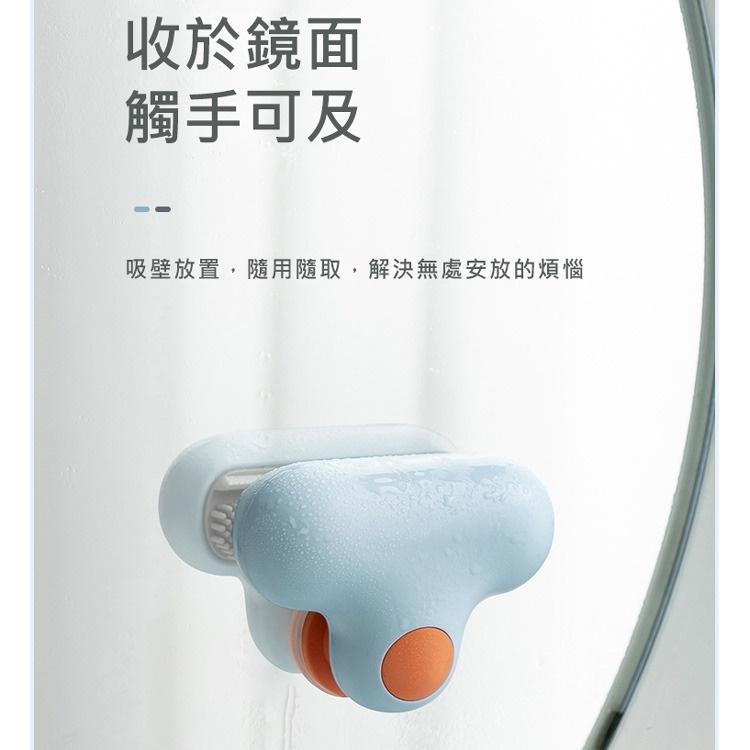 小T鏡子擦 刮水器 工具 吸壁 TPR玻璃清潔器 清潔器 擦窗器 家用雙面擦 浴室 玻璃擦刮一體 刷板 刮水 清洗窗戶-細節圖3
