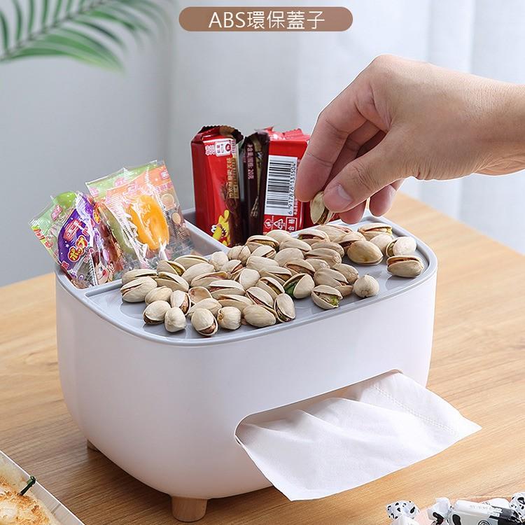 現貨 衛生紙盒 桌面多功能收納面紙盒+手機支架 收納面紙盒 紙巾盒 面紙盒 桌面多功能收納面紙盒-細節圖2