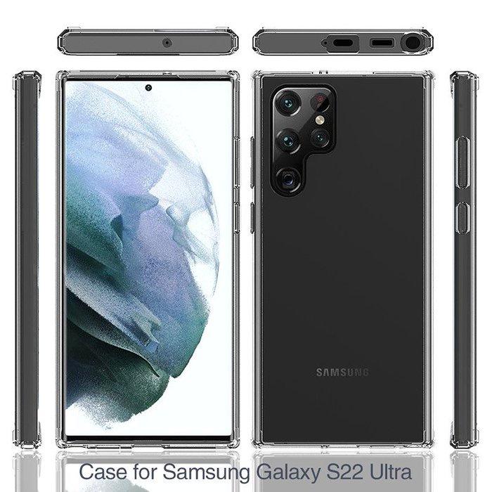 特價 (現貨) QinD 三星 Galaxy S22 Ultra 韌性高 保護套 經久耐用 雙料保護套 透明皮套-細節圖2