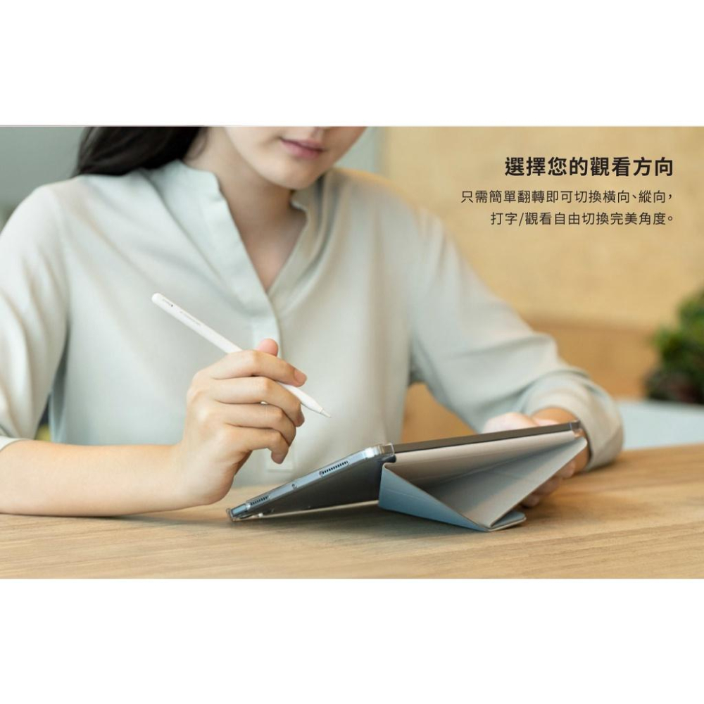 UNIQ Camden 抗菌磁吸透明保護套【iPad Air 保護套】雙向支架iPad Pro 11吋 保護套-細節圖3