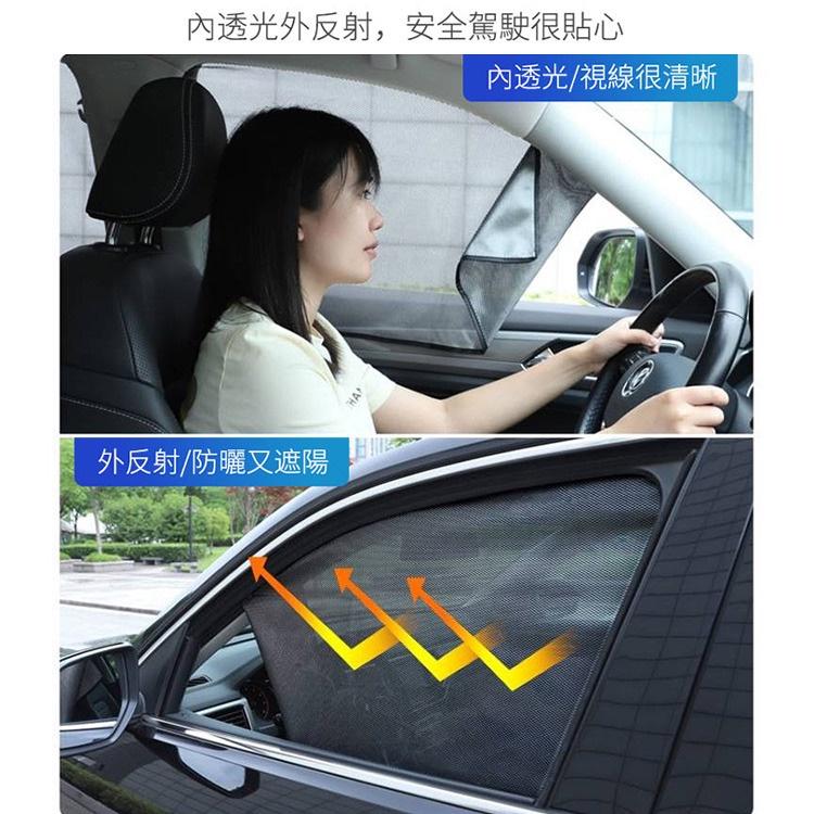 快速出貨 汽車磁吸式遮光簾 磁鐵車用遮陽簾 7D車用磁性反光窗簾 收納方便 磁吸式遮光簾 隔熱防曬遮陽簾-細節圖5