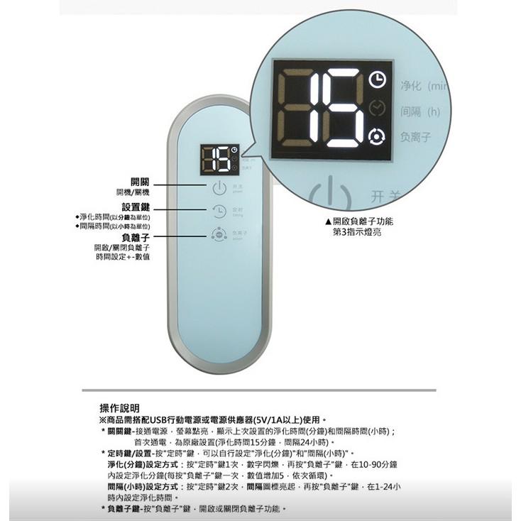 【負離子空氣清淨機 】 家用空氣淨化器 臭氧/負離子空氣清淨機 空氣臭氧消毒機 廚房殺菌臭氧機 臭氧殺菌 除臭去異味-細節圖3