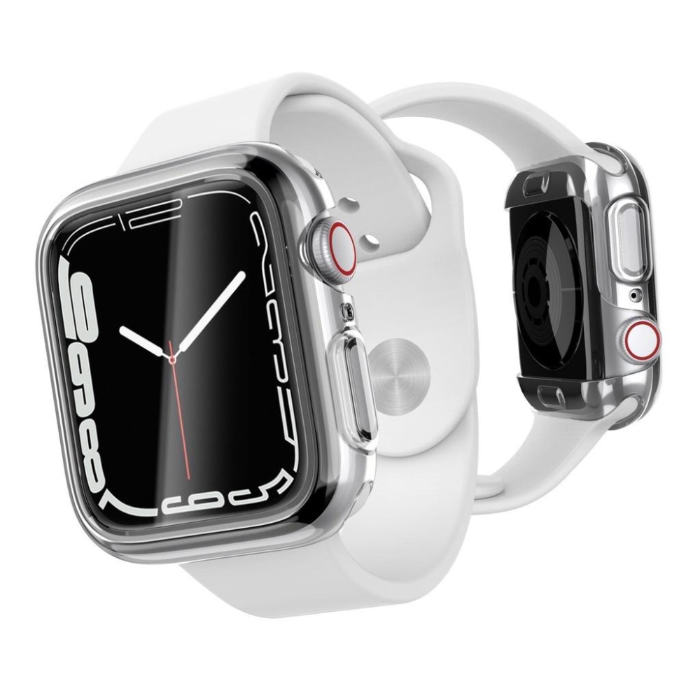 現貨Apple watch Series 7 刀鋒錶殼 45mm 41mm Xdoria360全透明 全包覆透明保護殼-細節圖5