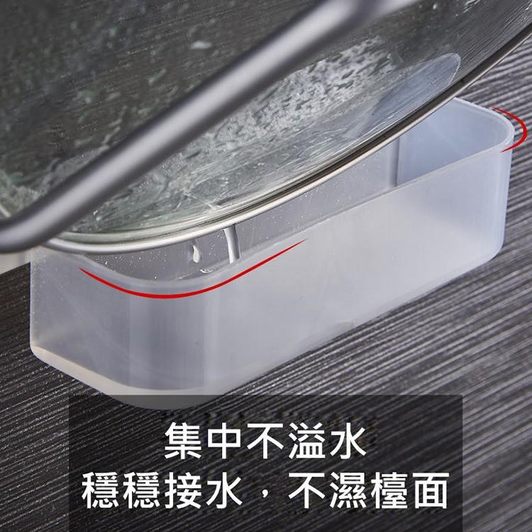 現貨 雙層壁掛鍋蓋收納架 2格掛式鍋蓋架(免釘膠) 同時收納2個鍋蓋 不生鏽超耐用 底部有接水盤-細節圖3