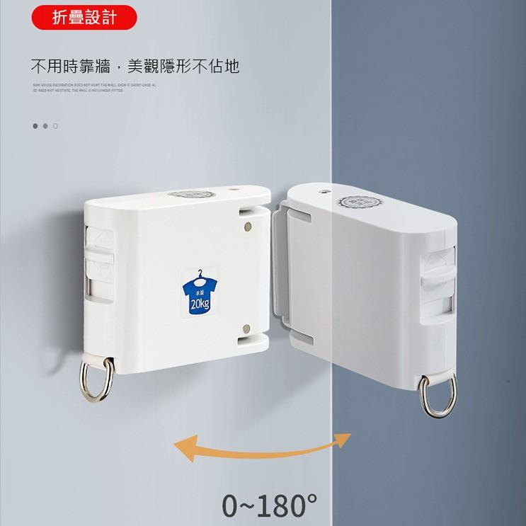 現貨供應 升級款 隱形伸縮晾衣繩 免打孔室內陽台曬衣繩 TPU曬衣繩子 晾衣神器 晾曬繩/曬衣架-細節圖8