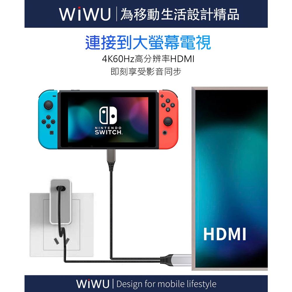 WiWU X10 Type C to HDMI數據線 轉接線 傳輸線-2M 4K高清畫質 手機、筆電投影，視野更開闊-細節圖2