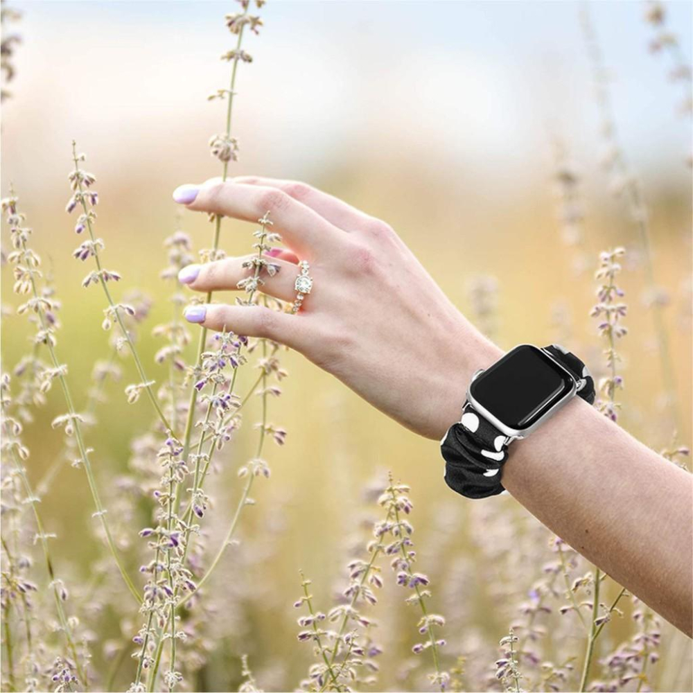 現貨TOYOUTHS Apple Watch 1/2/3/4/5/6代SE錶帶38/40/42/44mm髮圈型彈性錶帶-細節圖6