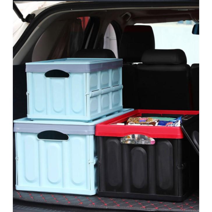 促銷 後車箱可折疊大容量置物箱 55L車載收納箱 雜物箱 汽車後備箱 雜物儲物箱 書箱 露營收納 不占空間-細節圖4