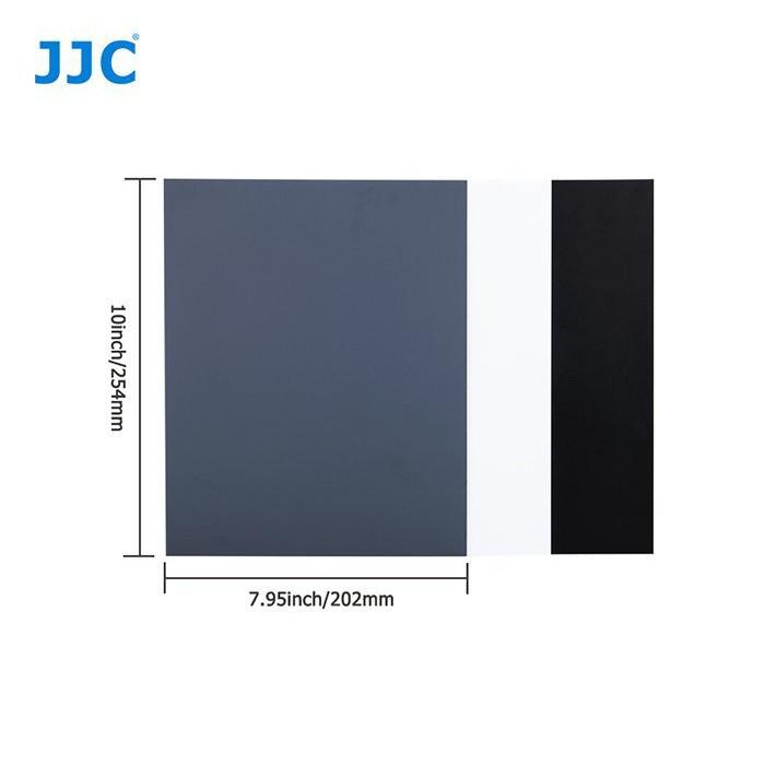 必買 JJC 灰板 防水便攜 黑灰白三色卡25.4 * 20.2cm 18度灰卡18％灰卡手動白平衡卡攝影測光卡-細節圖5