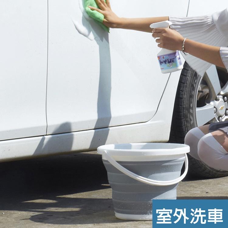 台灣現貨 特價 10公升 10L糖果色摺疊水桶 野餐水桶 洗車水桶 露營水桶 水桶 摺疊水桶 折疊水桶-細節圖2