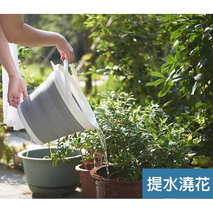 台灣現貨 特價 10公升 10L糖果色摺疊水桶 野餐水桶 洗車水桶 露營水桶 水桶 摺疊水桶 折疊水桶-細節圖7