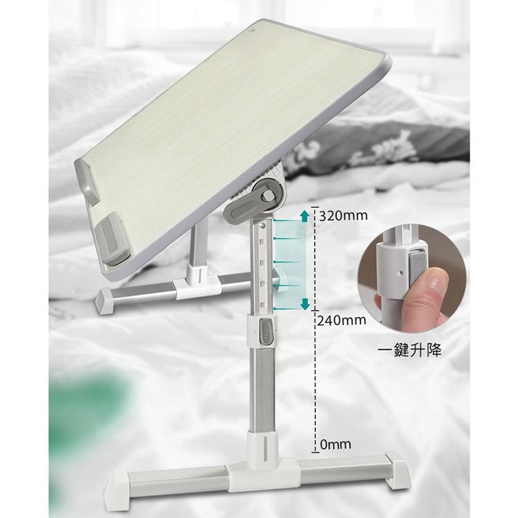 特價 XGear賽鯨 平板/手機/筆電 鋁合金升降折疊桌 摺疊床上桌  懶人床上書桌 (A6L) 追劇更舒適-細節圖5