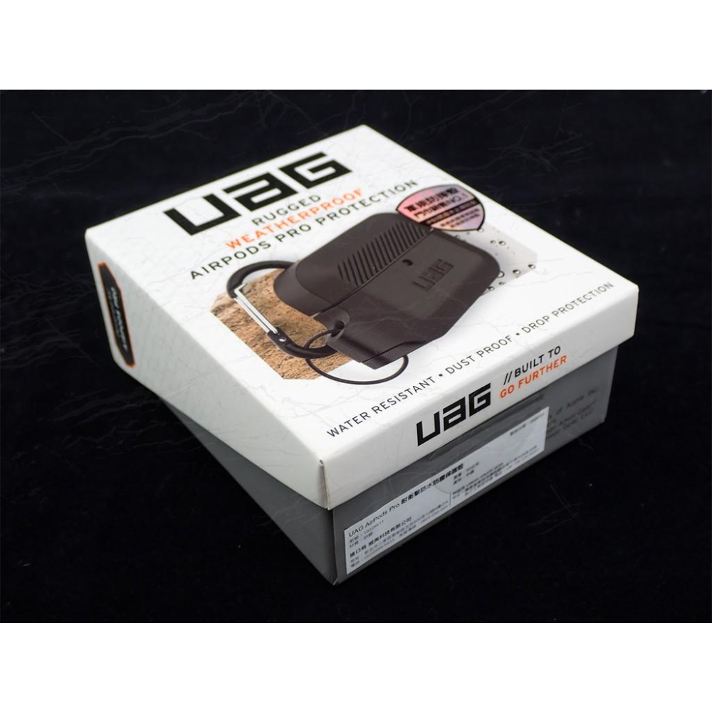 發問打折【限量促銷】 UAG AirPods Pro 耐衝擊防水防塵軟式保護殼-極黑 頂級厚矽膠材質 可拆式快掛扣設計-細節圖4