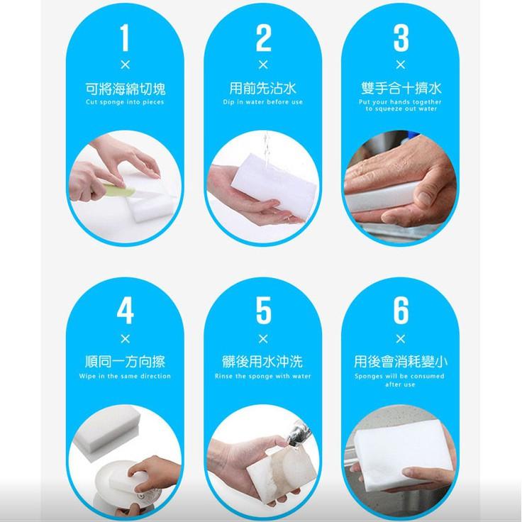 現貨秒出(特價) 強力去污奈米科技海綿 超強去污 神奇海綿 魔術海綿 (10入組) 清潔泡棉 魔力擦-細節圖6