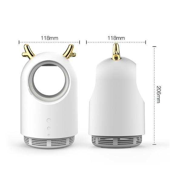 特價【現貨】光誘蚊 萌鹿吸入式捕蚊燈 可拆洗 USB滅蚊燈 捕蚊器 驅蚊燈 捕蚊燈 靜音 光觸媒 誘蚊劑 驅蚊器-細節圖4