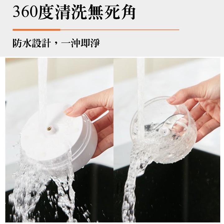 食物調理機 料理機 碎菜料理機 攪菜機 切菜機 切碎機 250ml+100ml電動蒜泥機 切碎機 USB充電 白色-細節圖2